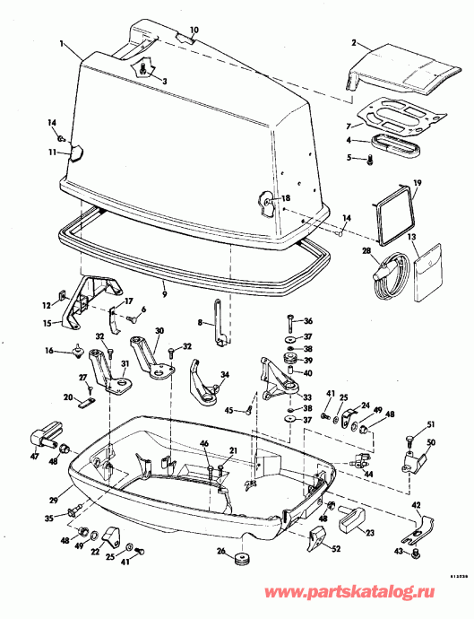 ����� EVINRUDE VE140TLEID 1991  - Evinrude 120-140 Models / Evinrude 120-140 Models