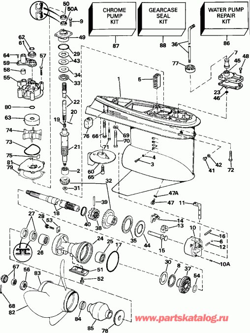 Evinrude VE140TLEID 1991  - 140tx Standard Rotation