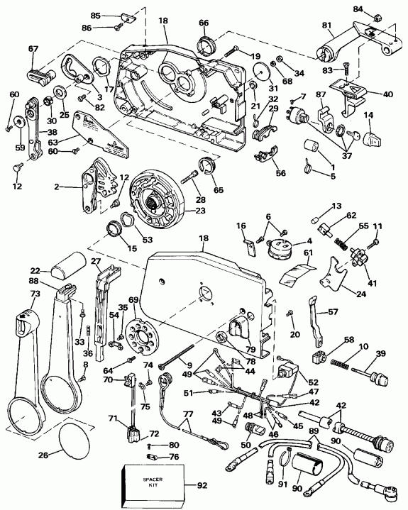��������� ����� ������� VE140TLEID 1991  - wer Trim / tilt ���������
