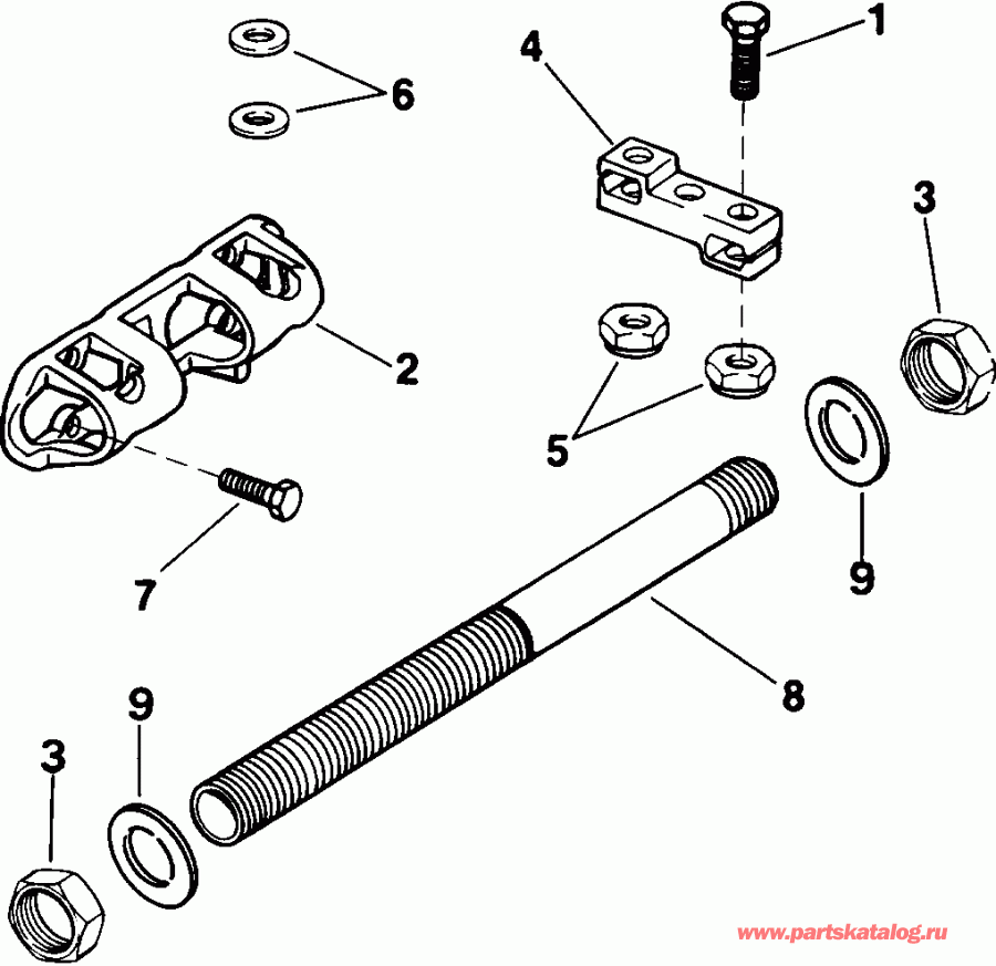 ��������� ����� EVINRUDE VE150EXEIS 1991  - al ������� ������� ��������� Kit - al Steering Connector Kit