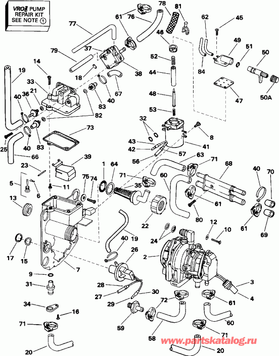  EVINRUDE VE150EXEIS 1991  - el ��������� & Components - el Bracket & Components