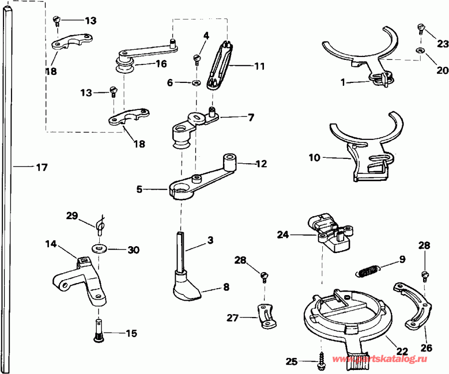  ������� VE150GLEIS 1991  - rottle Linkage / rottle ��������� ��������