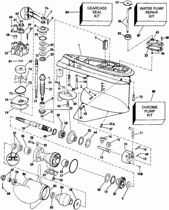 ��������� ��������� Evinrude VE150SLEIE 1991  - arcase / arcase