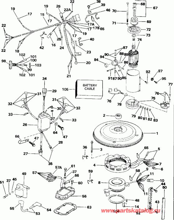 ��������� ����� Evinrude VE150TLEIE 1991  - 150 Models / 150 Models