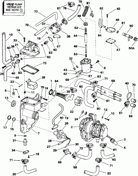 ��������� �������� ����� Evinrude VE175GLEIS 1991  - el Bracket & Components - el ��������� & Components