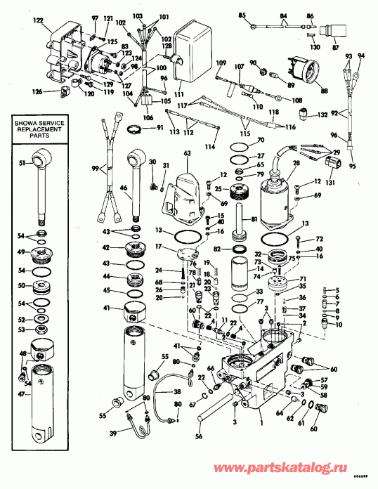 �������� ����� EVINRUDE VE175SLEID 1991  - Counter Rotation / �������� ��������
