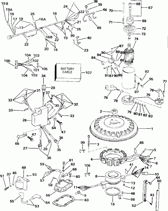 ��������� ��������� Evinrude VE175SLEID 1991  - 175 Models / 175 Models