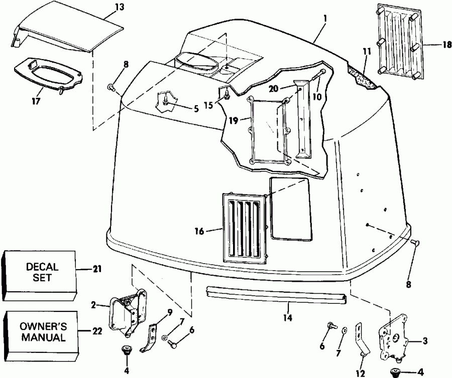 ����� EVINRUDE VE175TXEID 1991  - Johnson-175stl/ve175sl Only
