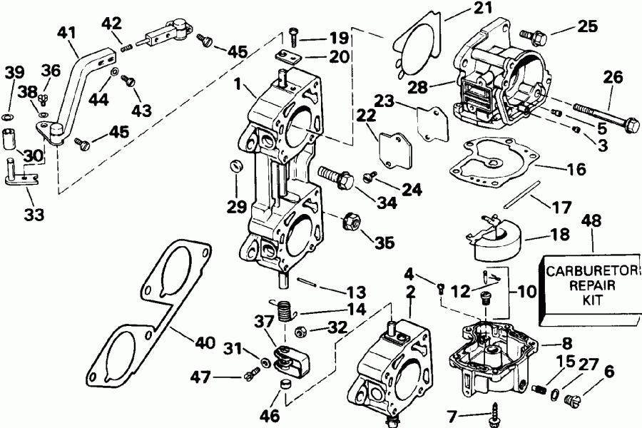 �������� ����� EVINRUDE VE200SLEID 1991  - 200tx - Cx Only
