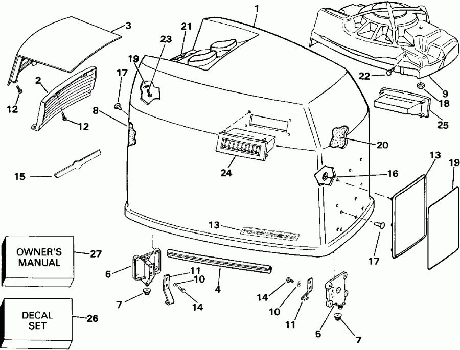 ����� Evinrude VE200TXEIB 1991  - Johnson - 200tx, 200cx, 225t, 225p, 225c / Johnson - 200tx, 200cx, 225t, 225p, 225c
