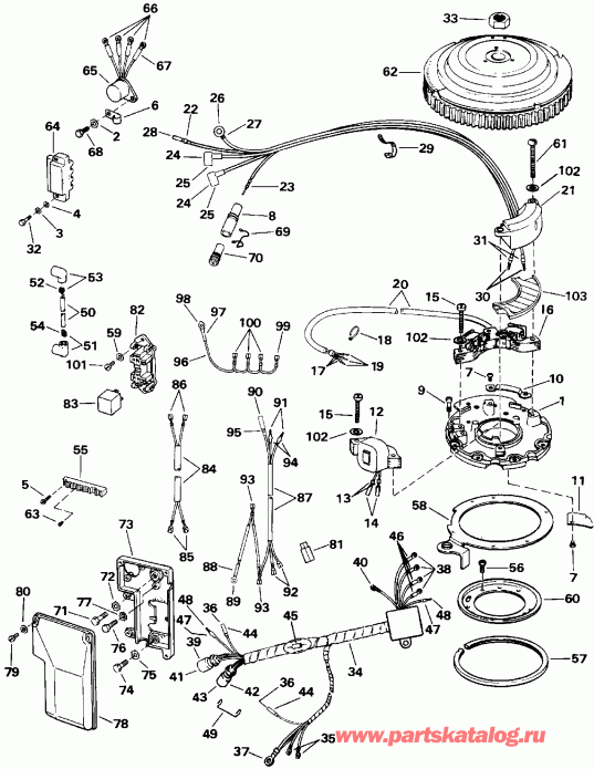 ��������� Evinrude VE40TLEIA 1991  - Electric Start Te-ttl Models