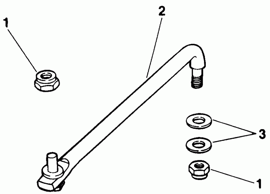 ��������� �������� ����� EVINRUDE VE60ELEIB 1991  - eering Link Kit