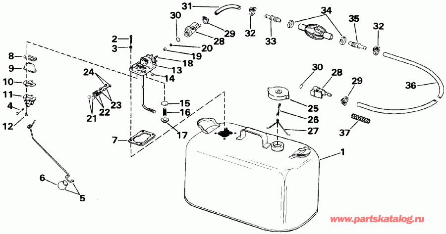 ��������� EVINRUDE VE70TLEIE 1991  - el Tank - el Tank