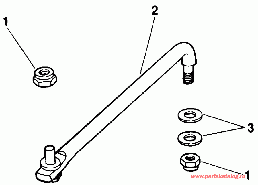 �������� ��������� ����� EVINRUDE VE70TLEIE 1991  - ee������ ����������� Kit / eering Link Kit