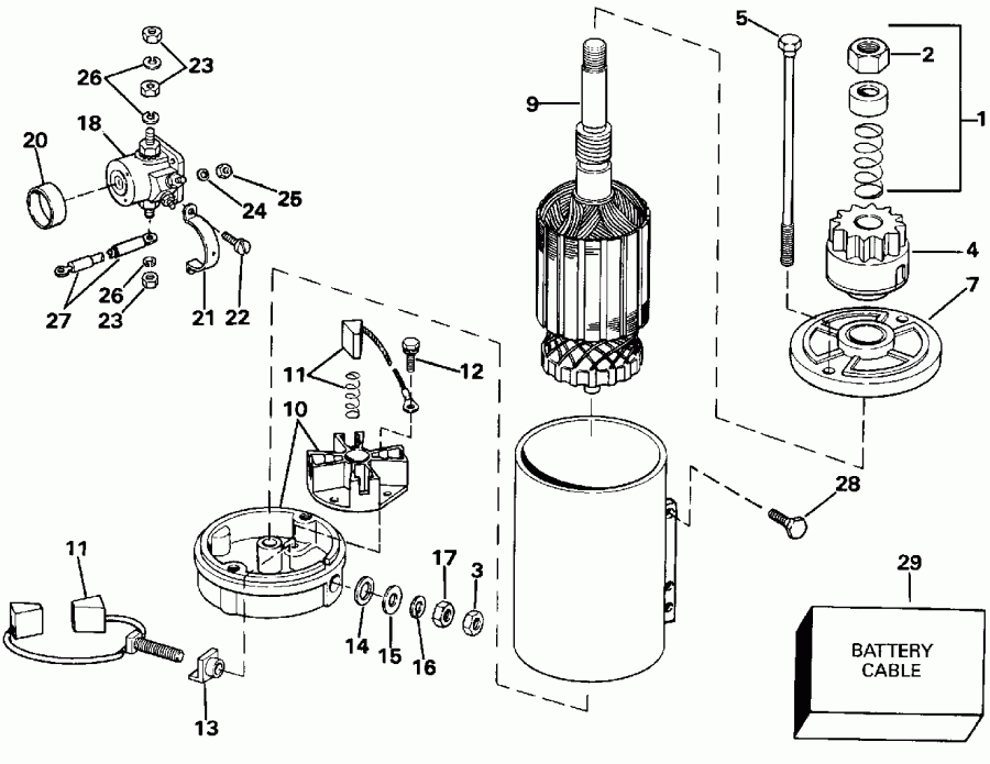 ����� ������� VE90MLEIE 1991  - ectric ������� & Solenoid / ectric Starter & Solenoid