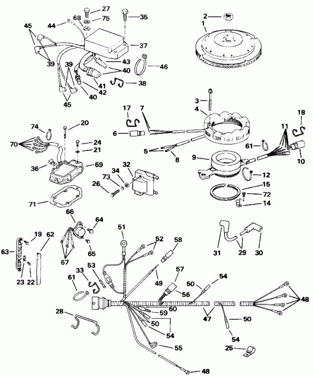 EVINRUDE VE90MLEIE 1991  - nition System