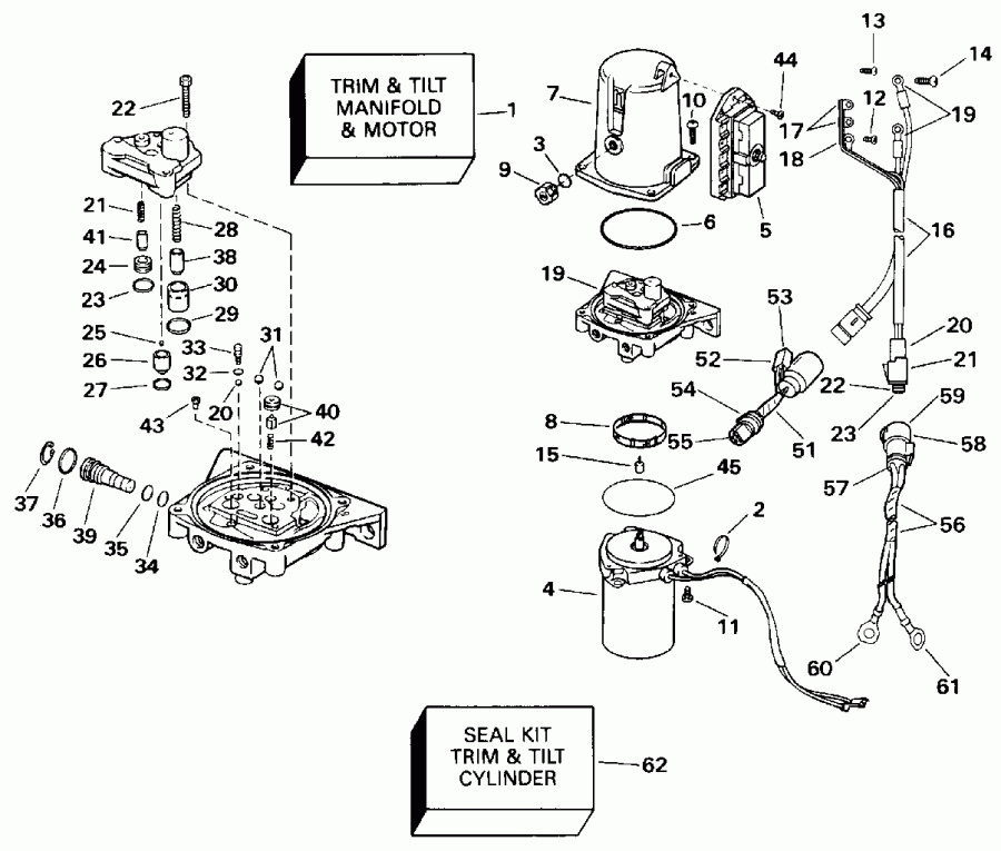 ��������� �������� ����� EVINRUDE VE90MLEIE 1991  - Quiet Rider - Quiet Rider