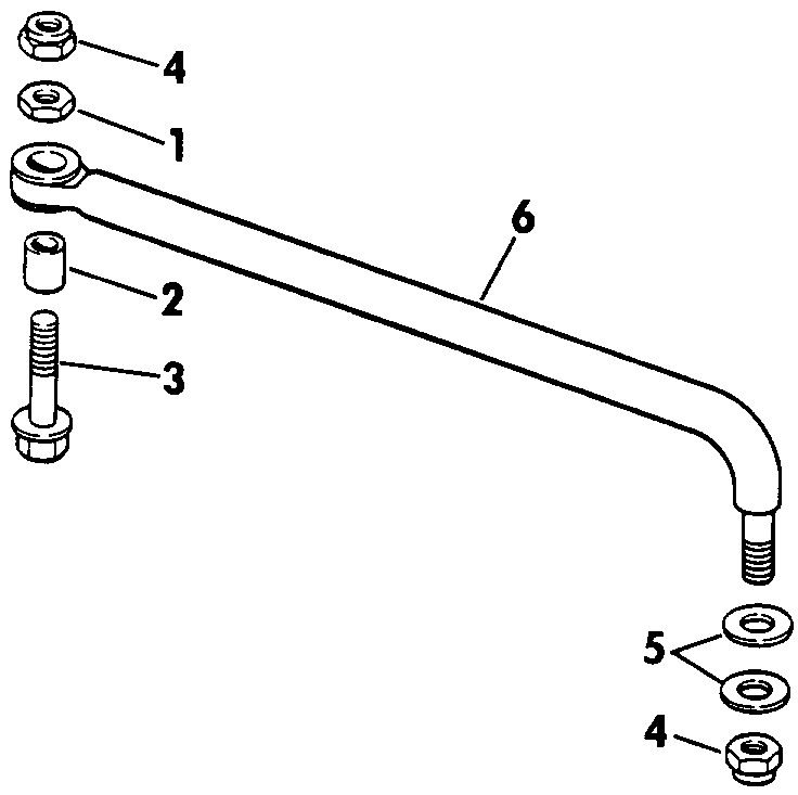 ��������� ��������� EVINRUDE VE90MLEIE 1991  - eering Link Kit (w/o Power Trim & Tilt) - ee������ ����������� Kit (w / o ���������������� ��������� �������)