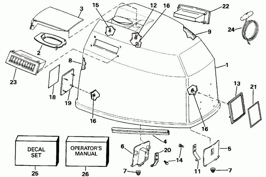 �������� ����� Evinrude E100STLEND 1992  - Johnson