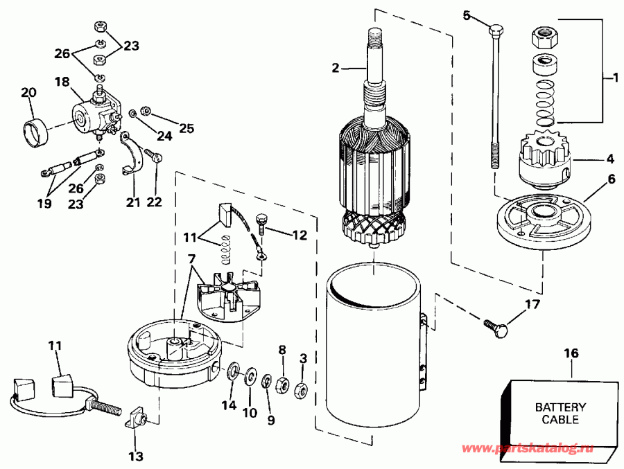 ��������� ����� EVINRUDE E100WTXENE 1992  - ectric ������� & Solenoid
