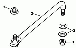 ������� ������� ����������� Kit (w / ���������������� ��������� �������) (Steering Link Kit (w/power Trim & Tilt))