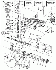 �������� - 120tl & Tx / 125esx / 140 Tl (Gearcase - 120tl & Tx/125esx/140 Tl)