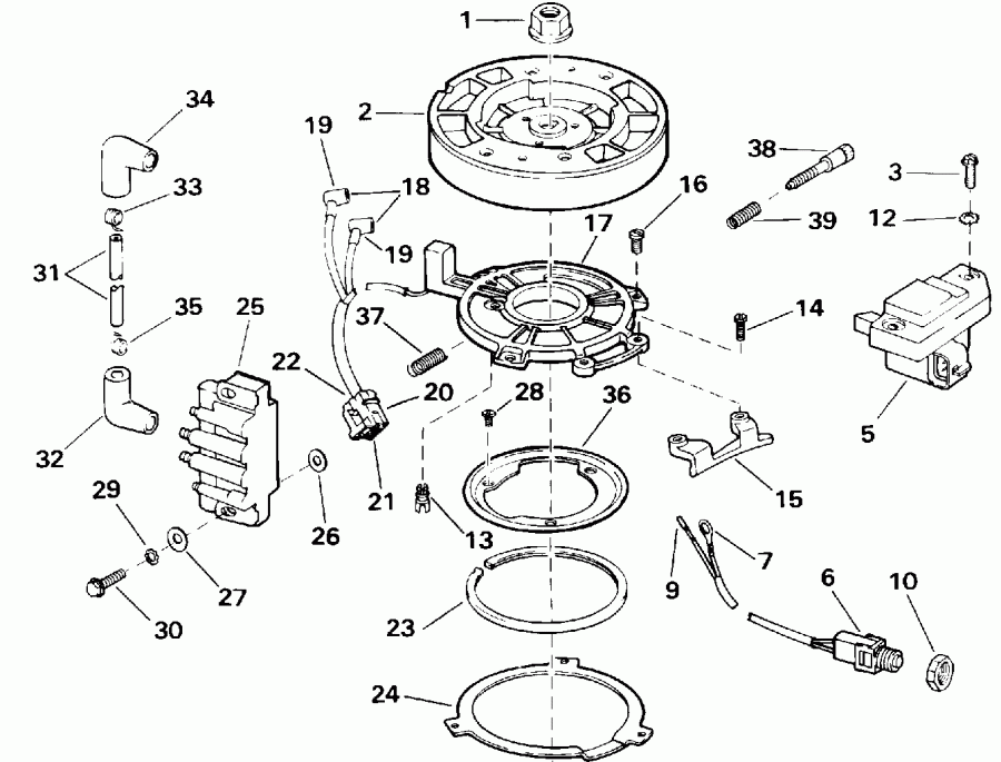 ��������� ��������� EVINRUDE E140TLENS 1992  - Evinrude 120-140 Models - Evinrude 120-140 Models