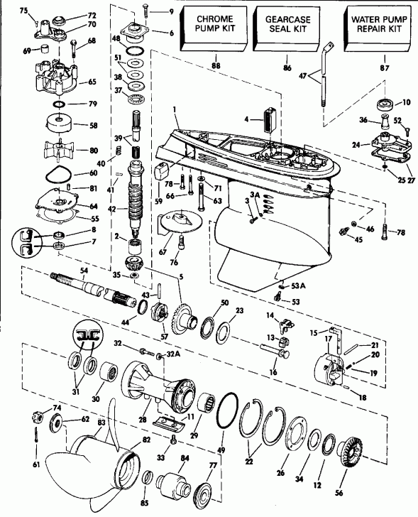  Evinrude E140TLENS 1992  - 120tl & Tx / 125esx / 140 Tl / 120tl & Tx/125esx/140 Tl