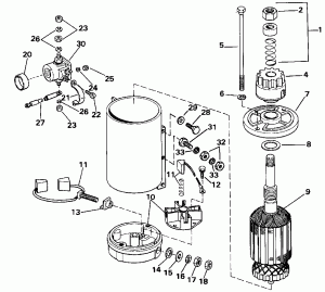 �������������� & Solenoid American Bosch 08142-23-mo30sm (Electric Starter & Solenoid American Bosch 08142-23-mo30sm)