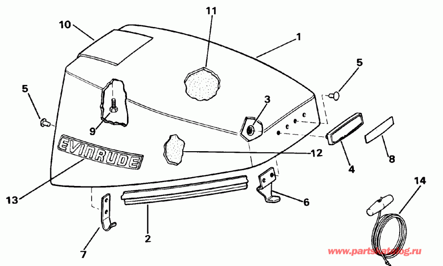 ��������� ������� E15EENM 1992  - Evinrude