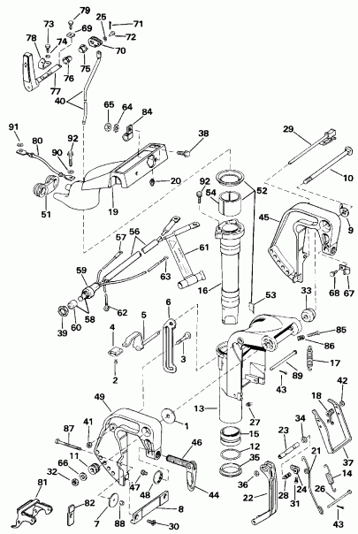  Evinrude E15ELENM 1992  - dsection (10sel Only)