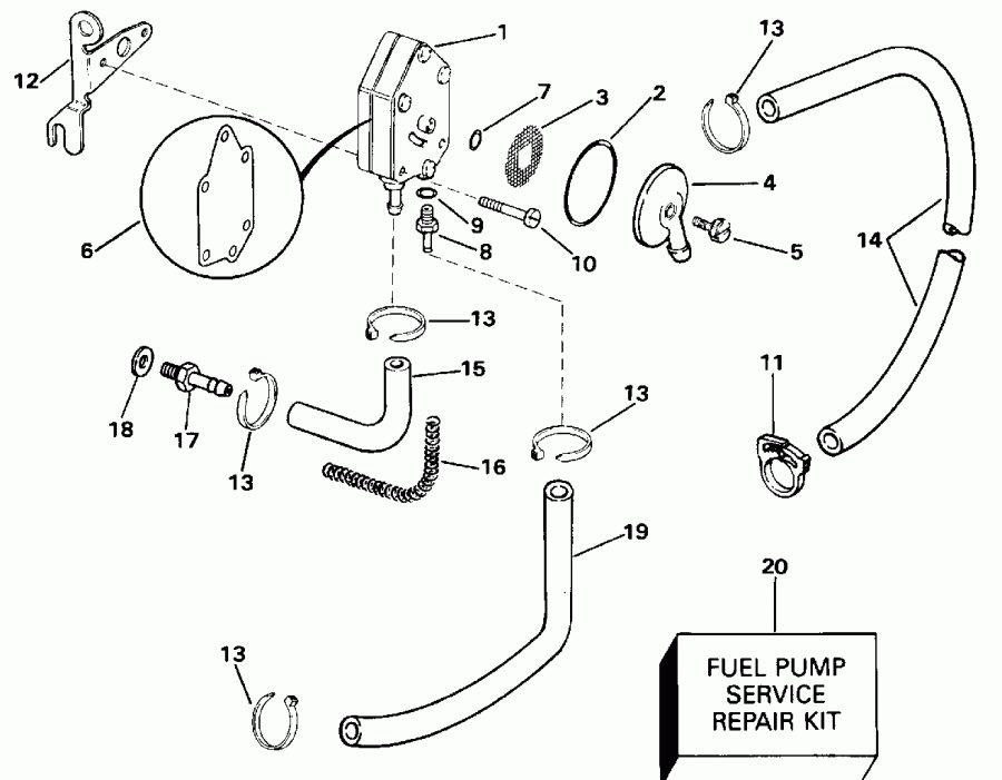  EVINRUDE E15RLENM 1992  - Electric Start Models - Electric Start Models