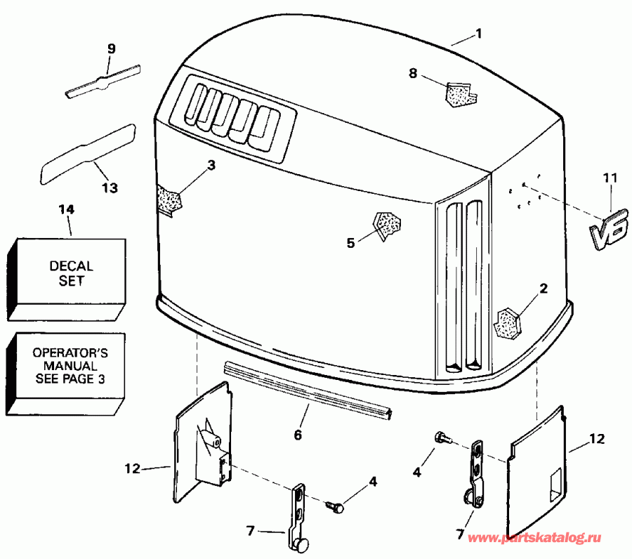 ��������� �������� ����� EVINRUDE E175GLENC 1992  - Johnson