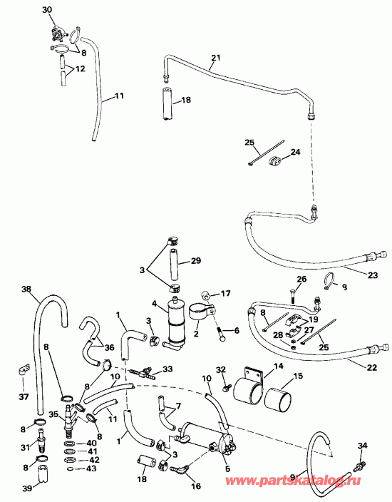 ��������� ��������� EVINRUDE E185ESXENR 1992  - wer Steering Group - wer ������� ������� Gro����
