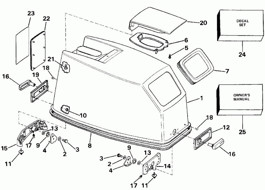 ��������� ��������� EVINRUDE E200CXENE 1992  - Johnson - 185 / Johnson - 185