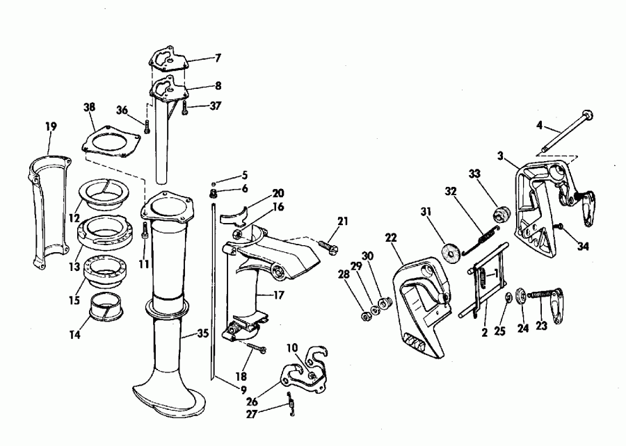��������� �������� ����� ������� E225PLENR 1992  - Johnson - 200tx, 200cx, 225t, 225p, 225c - Johnson - 200tx, 200cx, 225t, 225p, 225c