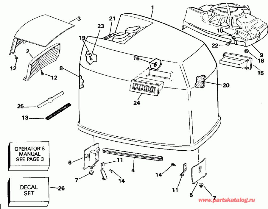 ����� ������� E225TXENR 1992  - Johnson - 200tx, 200cx, 225t, 225p, 225c / Johnson - 200tx, 200cx, 225t, 225p, 225c