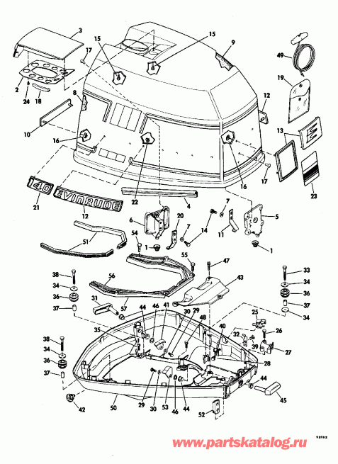  EVINRUDE E250CXEND 1992  - Evinrude - Evinrude