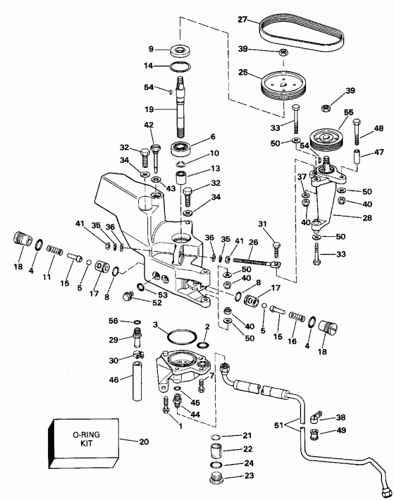 �������� ����� Evinrude E250CZEND 1992  - wer ������� ������� ����� / wer Steering Pump