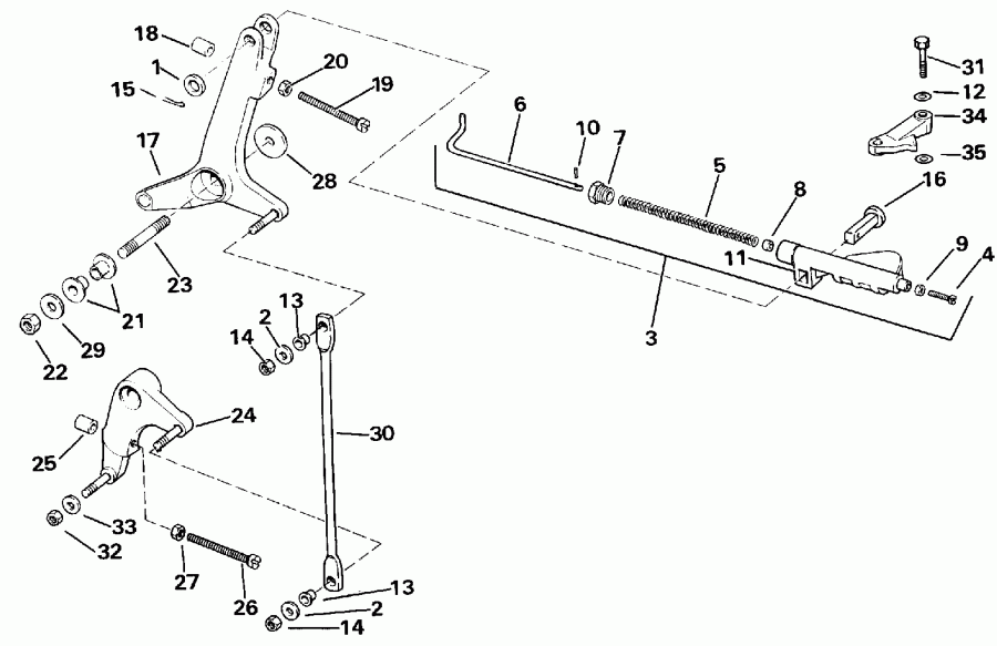 ����� ������� E250TZEND 1992  - rottle ��������� �������� - rottle Linkage