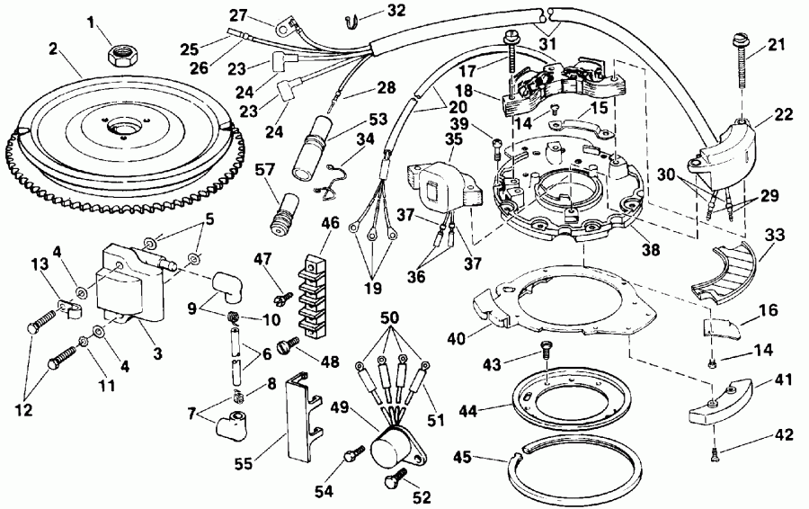 ��������� ��������� Evinrude E25EENS 1992  - nition