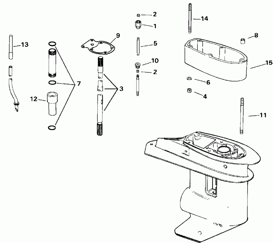  Evinrude E25REND 1992  - 22.5 In. / 22.5 ����