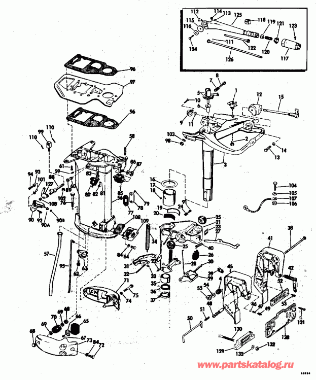 ��������� ����� EVINRUDE E25REND 1992  - 20 & 25 Models Only