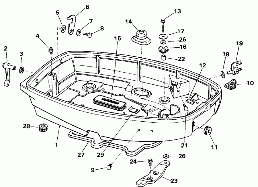 ��������� ����� ������� E25RLEND 1992  - wer ������ ��������� (�����) - wer Engine Cover