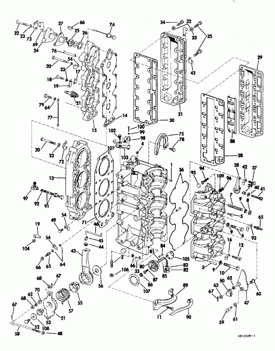  EVINRUDE E25RLEND 1992  - 20 & 25 Models Only - 20 & 25 Models Only