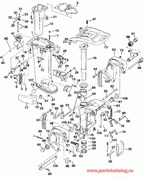  EVINRUDE E25RLEND 1992  - 30 & 35 Models Only / 30 & 35 Models Only