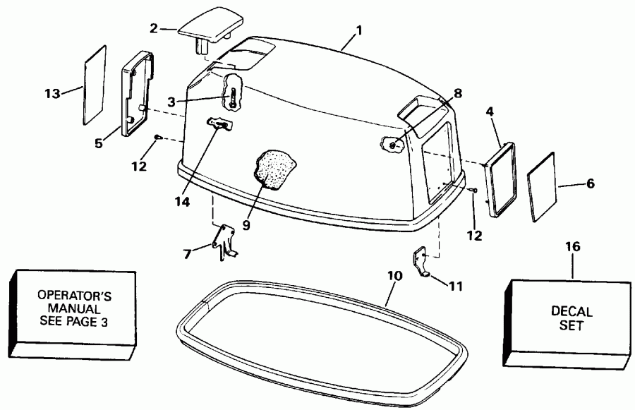 �������� ��������� ����� ������� E25TELEND 1992  - Evinrude