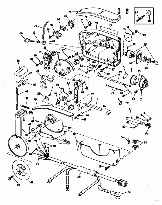 ��������� �������� ����� Evinrude E28ESLENE 1992  - rburetor / rburetor