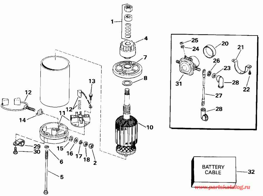 ��������� �������� ����� ������� E28ESLENE 1992  - ectric Starter & Solenoid / ectric ������� & Solenoid