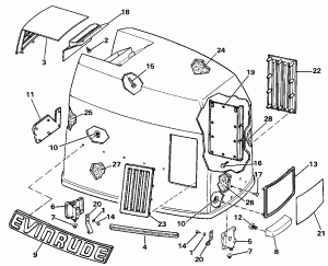������ ��������� (�����) - Johnson (Engine Cover - Johnson)
